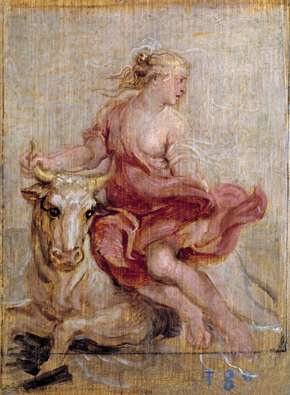 Europas våldtäkt, 1636-7 av Peter Paul Rubens
