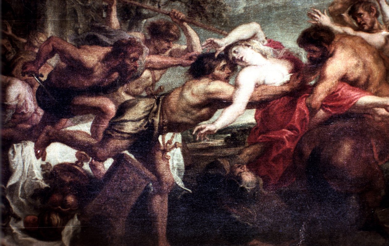 Våldtäkten av Hippodame av Peter Paul Rubens