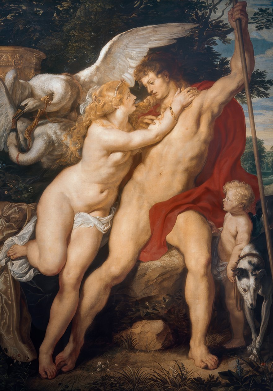 Venus och Adonis av Peter Paul Rubens