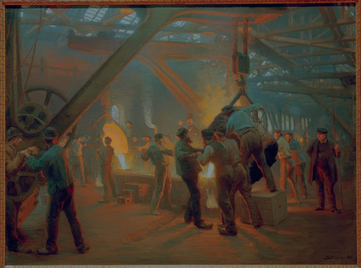 I järngjuteriet Burmeister & Wain av Peder Severin Krøyer