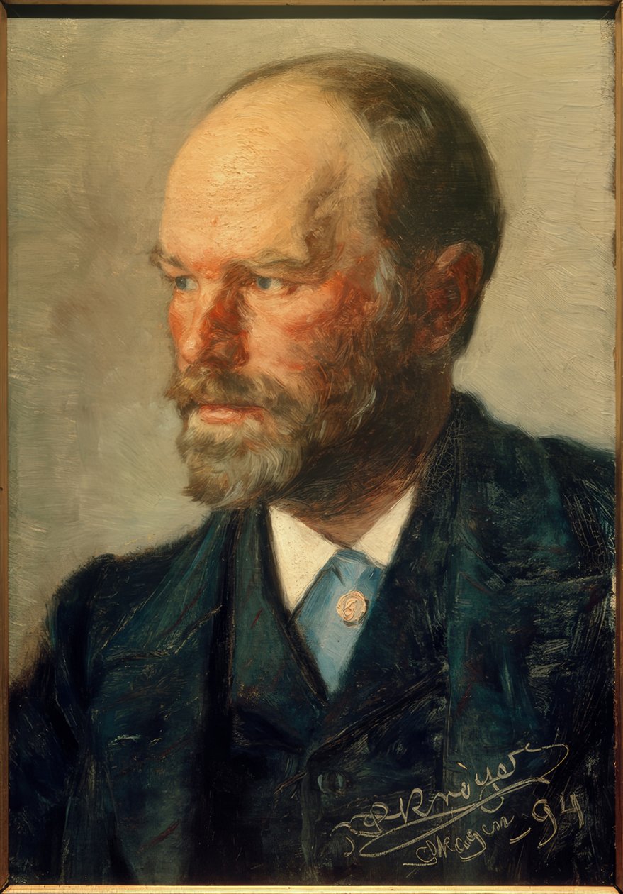 Porträtt av målaren Michael Ancher av Peder Severin Krøyer