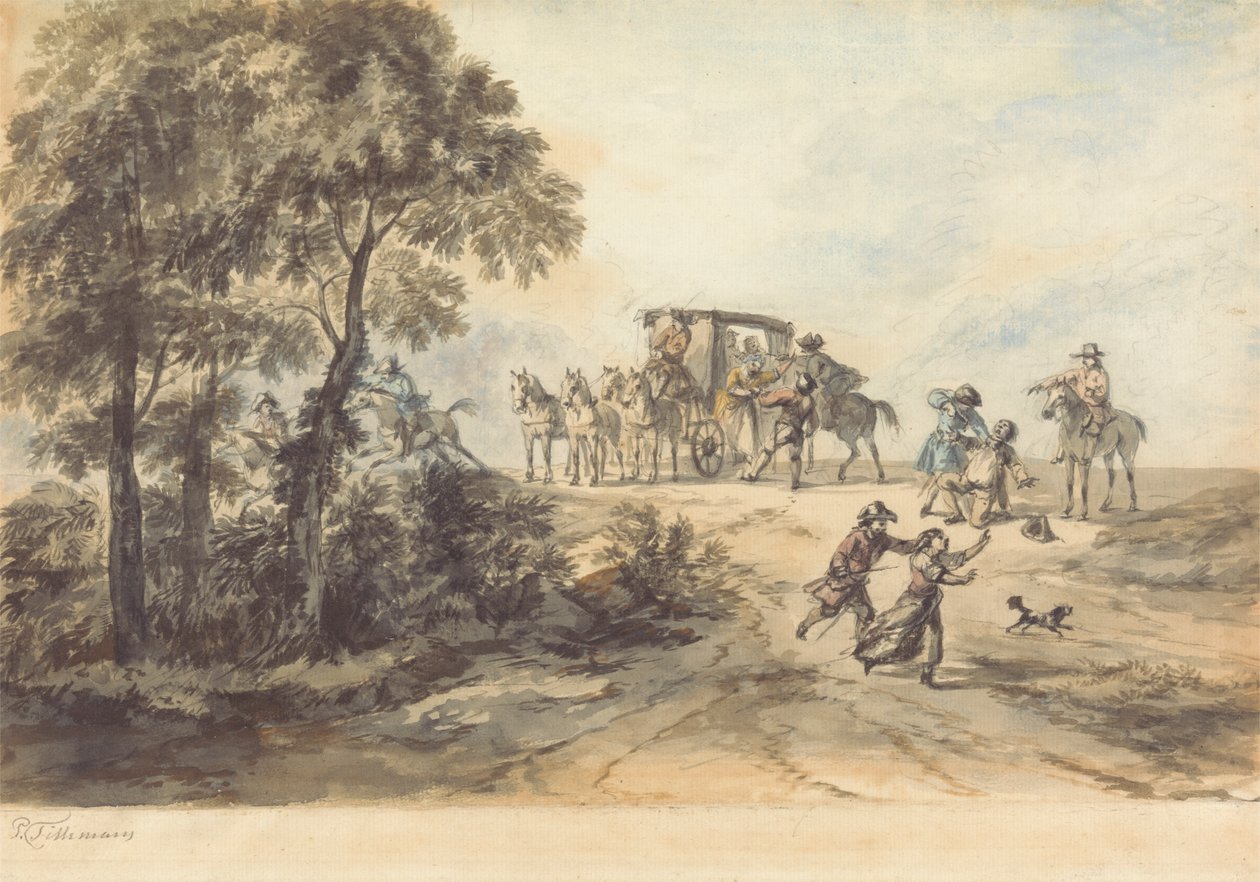 Coach Och Highwayman av Peter Tillemans