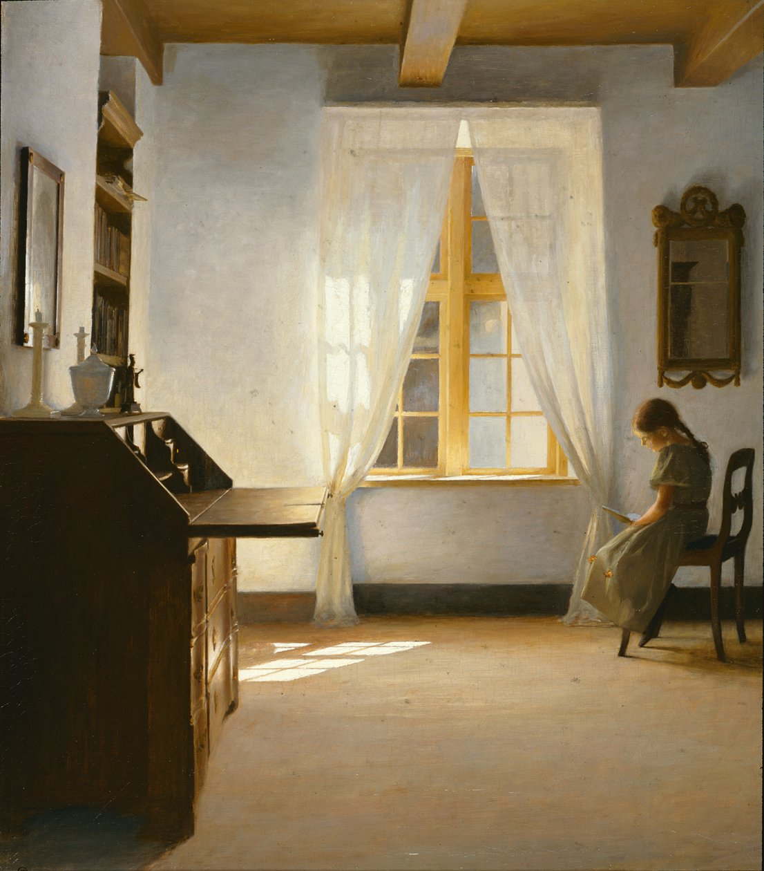 Flickläsning, 1901 av Peter Vilhelm Ilsted