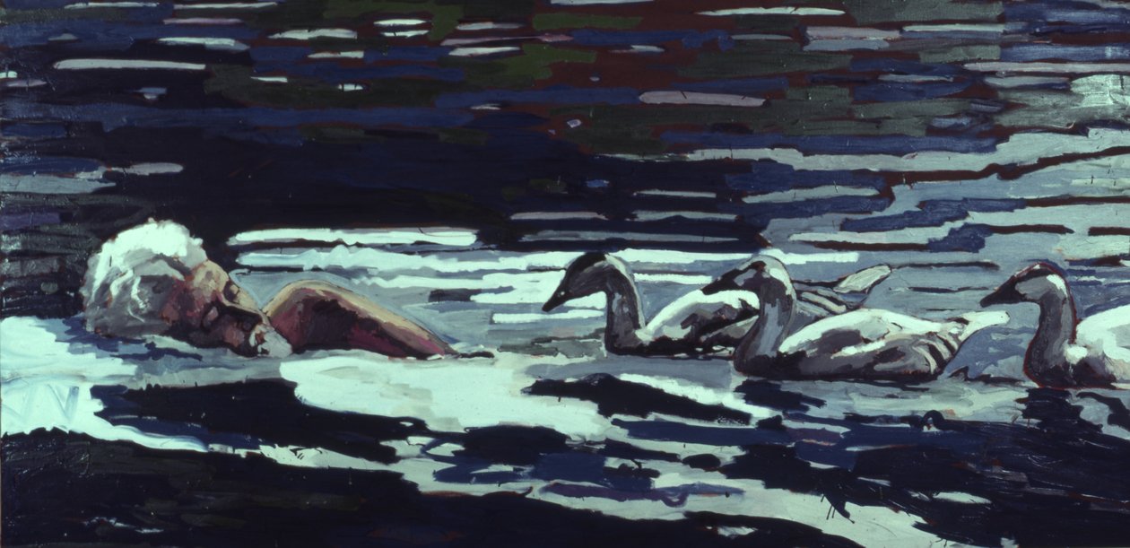 The River:Conrad Lorenz med Goslings av Peter Wilson