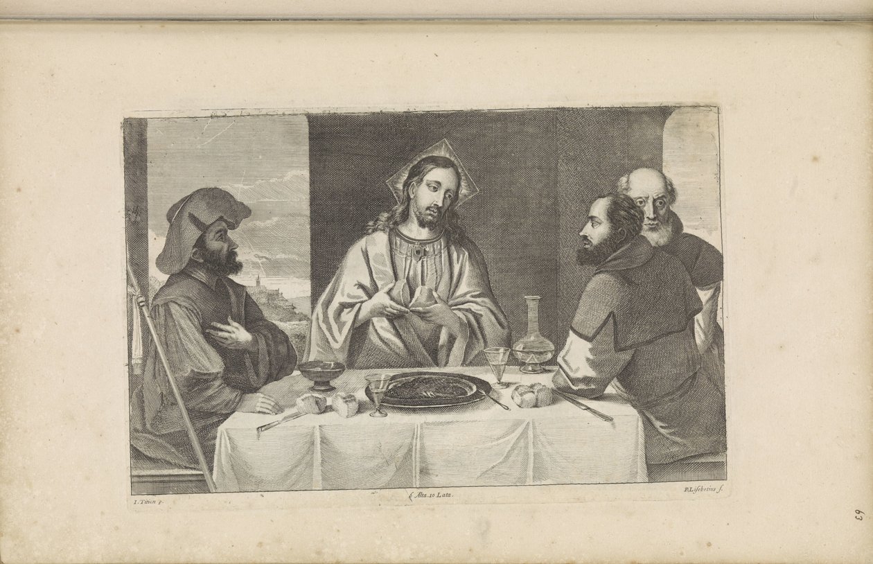 Måltid i Emmaus av Peter van Liesebetten