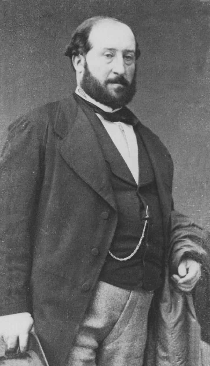 Porträtt av Emile Augier av Petit