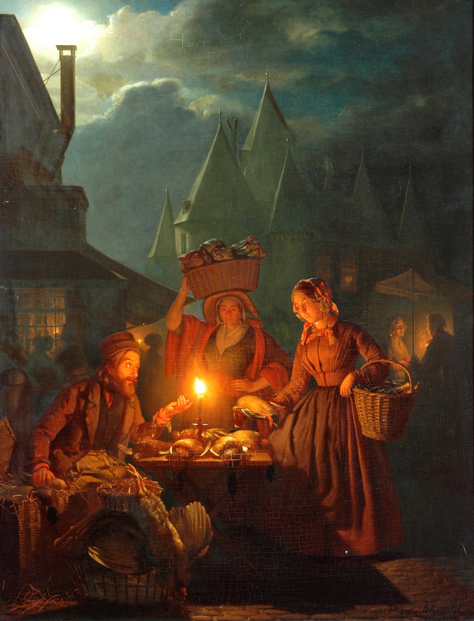 Judarnas marknad, 1852 av Petrus van Schendel