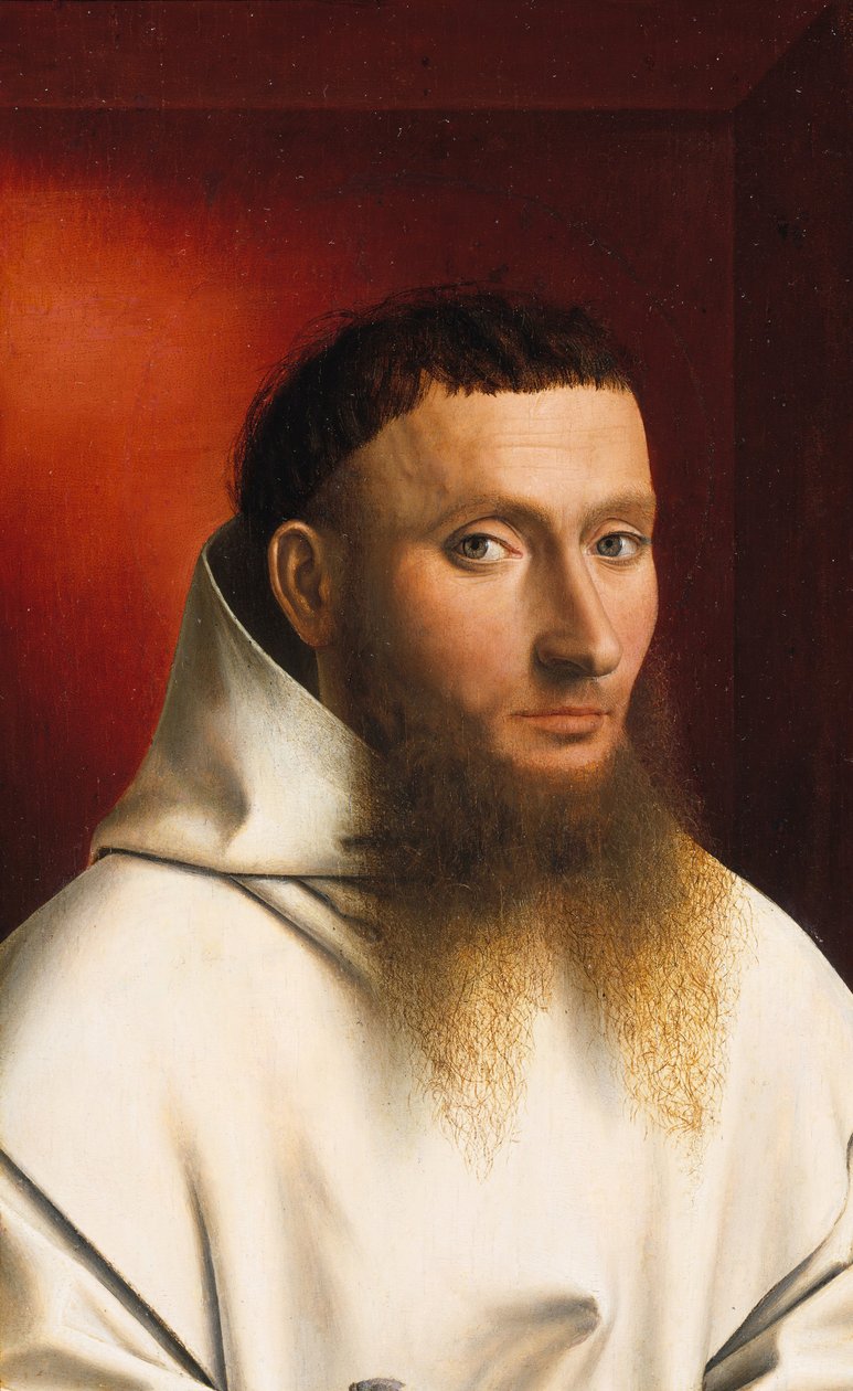 Porträtt av en kartusian, 1446. av Petrus Christus