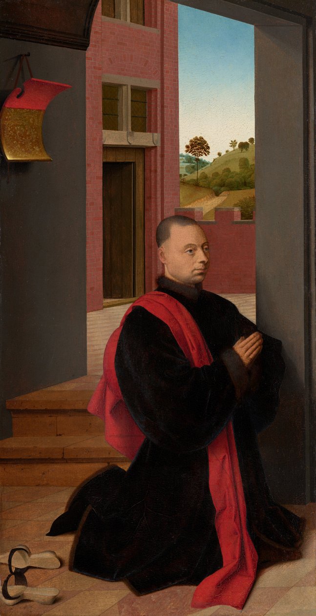 Porträtt av en manlig donator av Petrus Christus