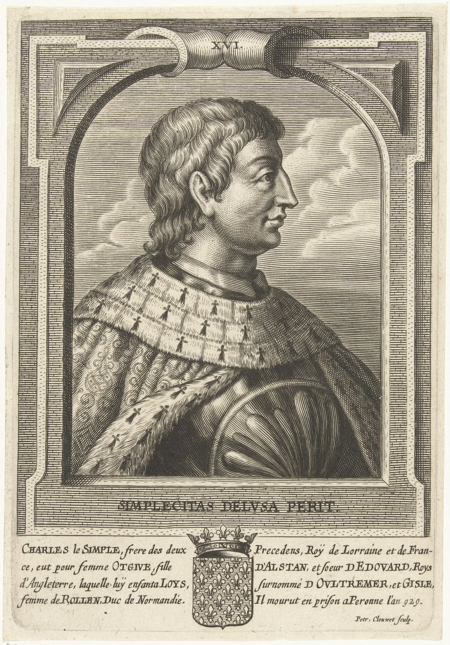 Karl III av Frankrike (879-929) av Petrus Clouwet