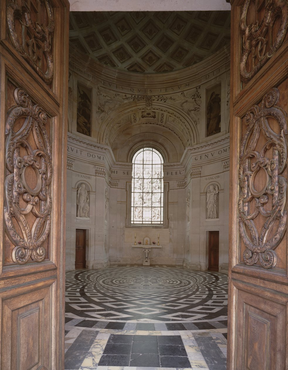 Inre vy av kapellet, c.1522 av Philibert Delorme