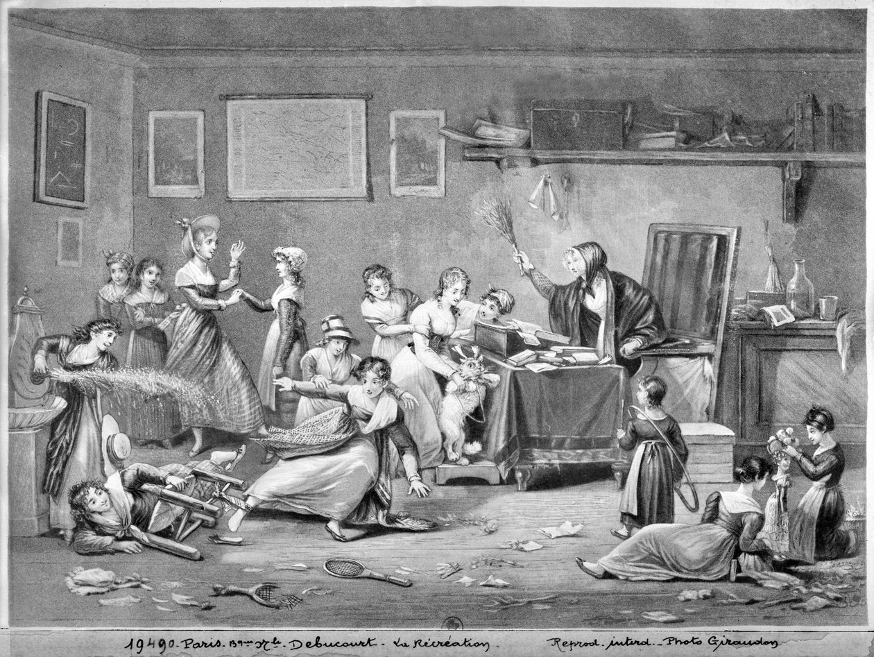 Paustid (akvatint) av Philibert Louis Debucourt