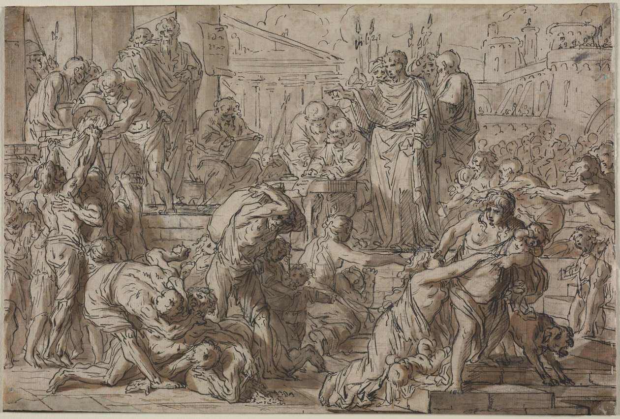 Romerskt ämne, 1700-tal. av Philibert Benoît Delarue
