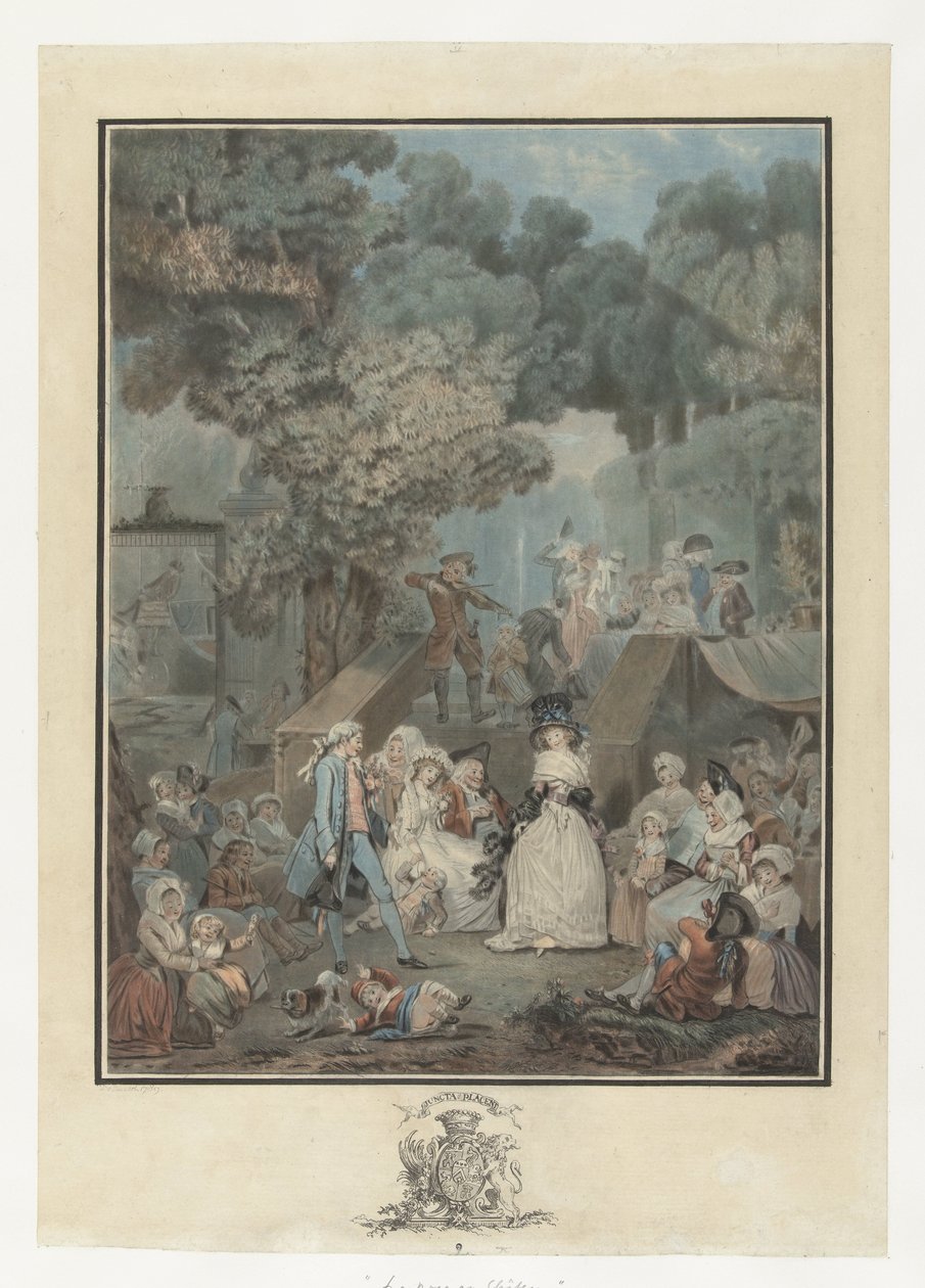 bröllopsfest La noce au Chateau av Philibert Louis Debucourt