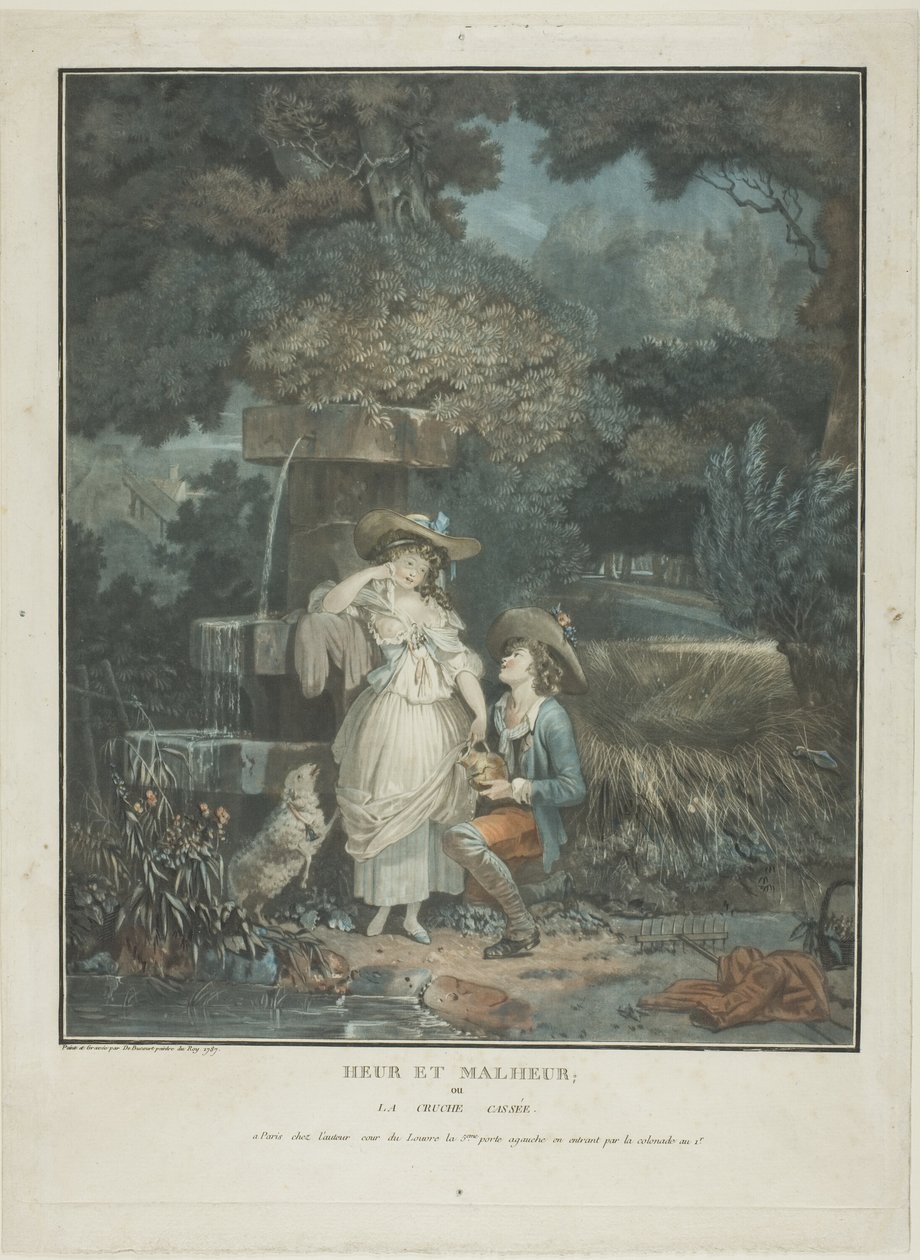 Lycka och otur av Philibert Louis Debucourt
