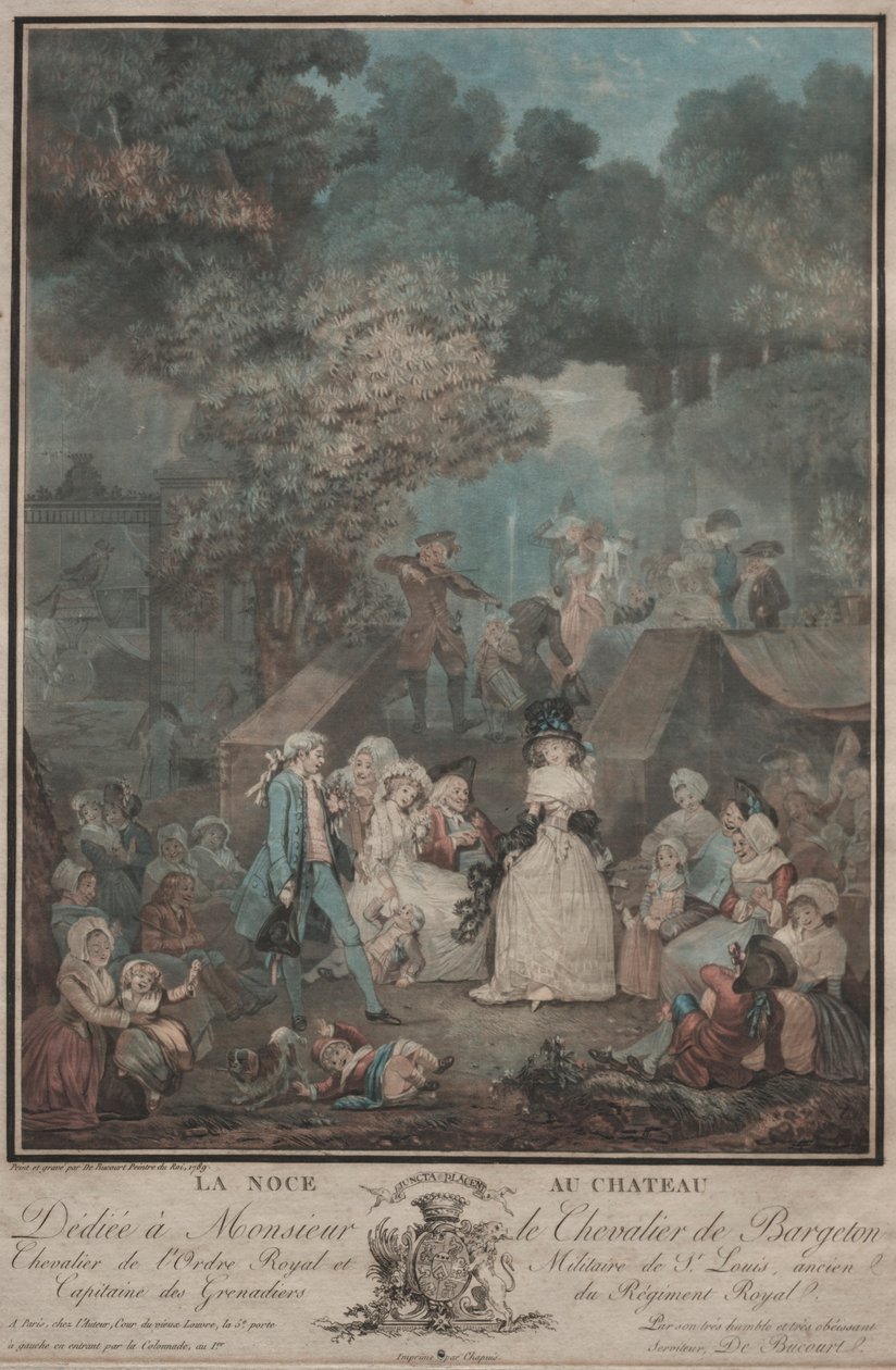 Bröllopet på slottet, 1789. av Philibert Louis Debucourt
