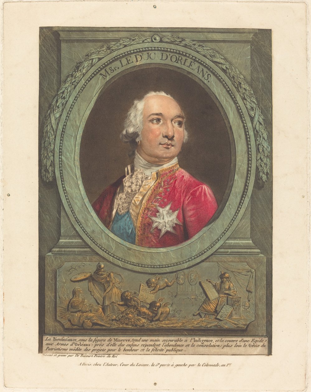 Msgr. Hertigen av Orleans av Philibert Louis Debucourt