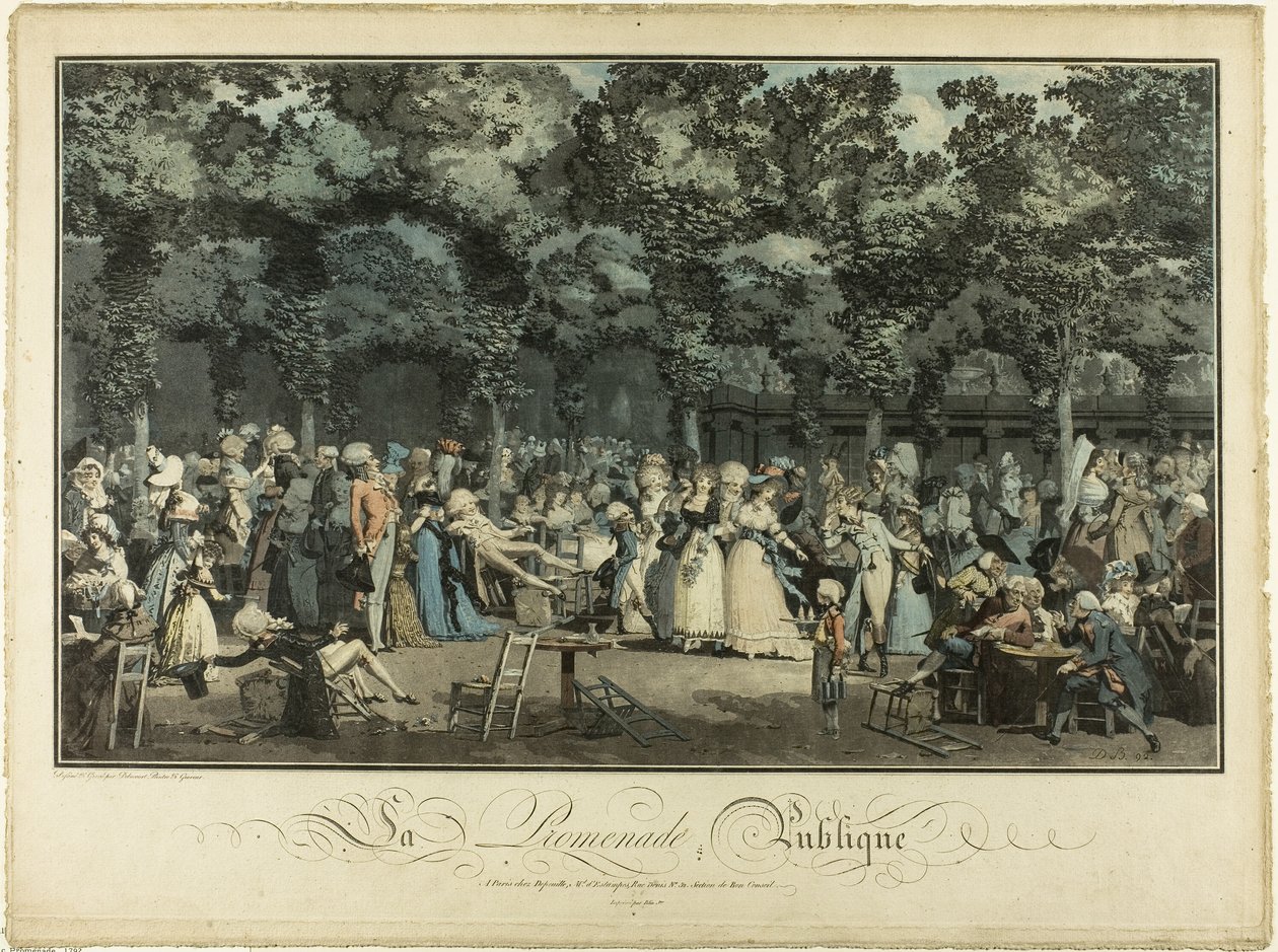 Offentlig promenad av Philibert Louis Debucourt