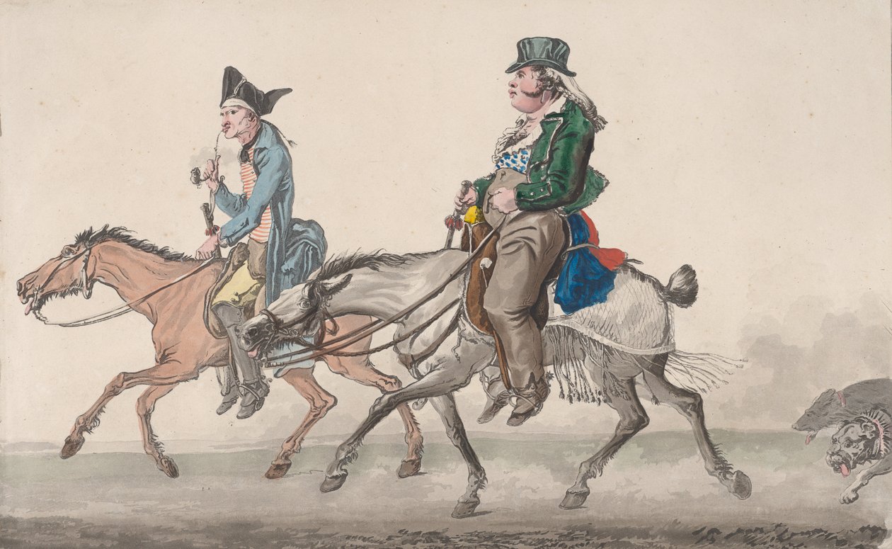 Vägen till Poissy, 1816. av Philibert Louis Debucourt