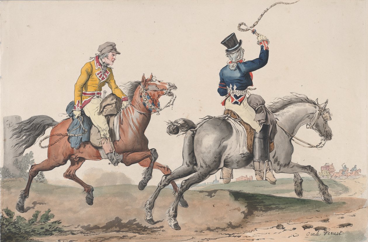 Postvägen, 1817. av Philibert Louis Debucourt