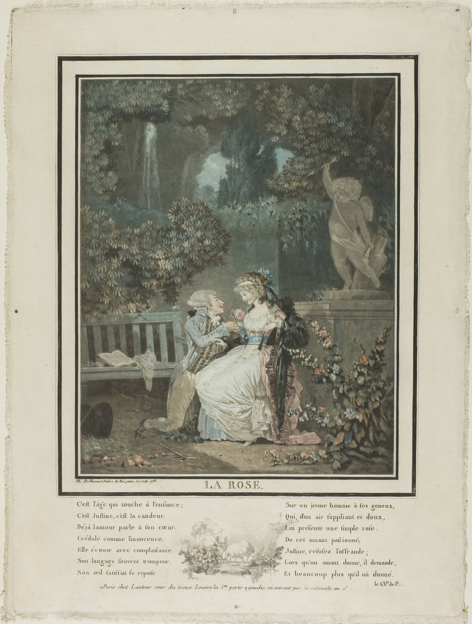 Rosen av Philibert Louis Debucourt