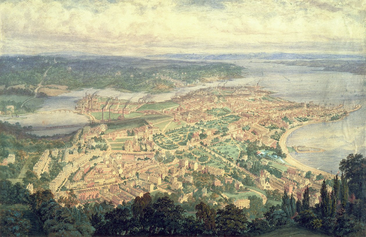 Southampton i år 1856 swed av Philip Brannon
