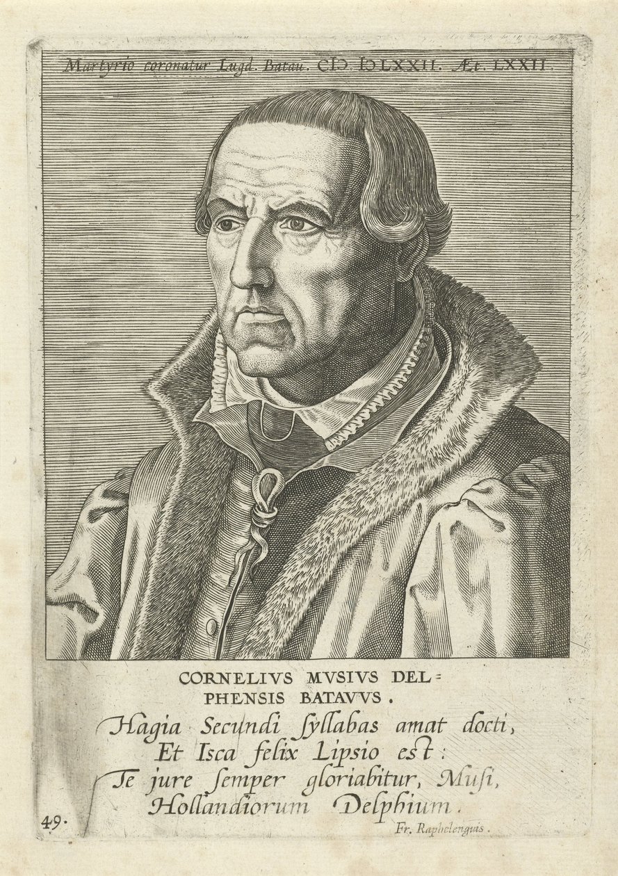 Cornelis Musius av Philip Galle