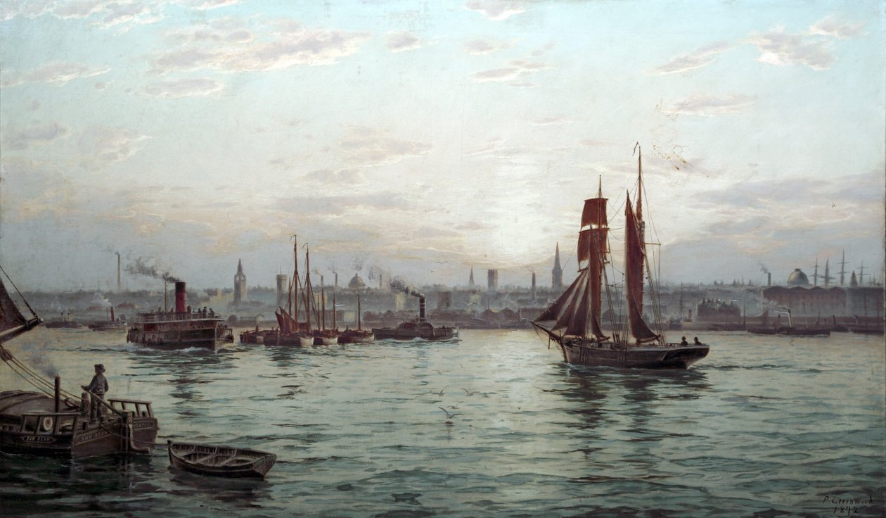 Liverpools hamn (?) av Philip Greenwood