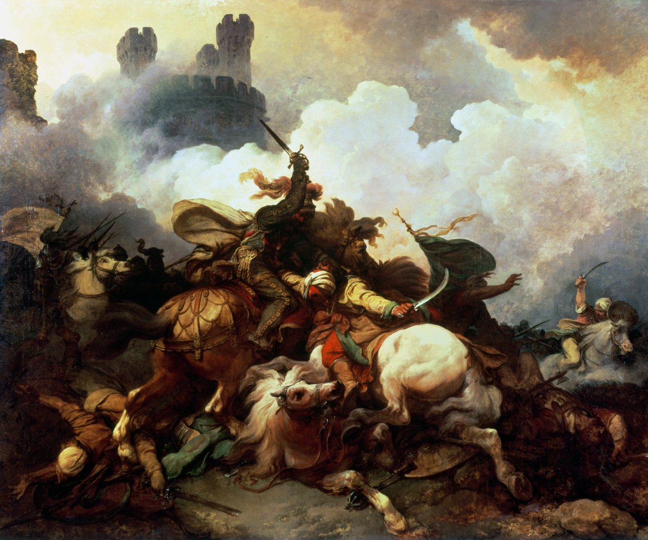 Richard I i Palestina av Philippe Jacques de Loutherbourg