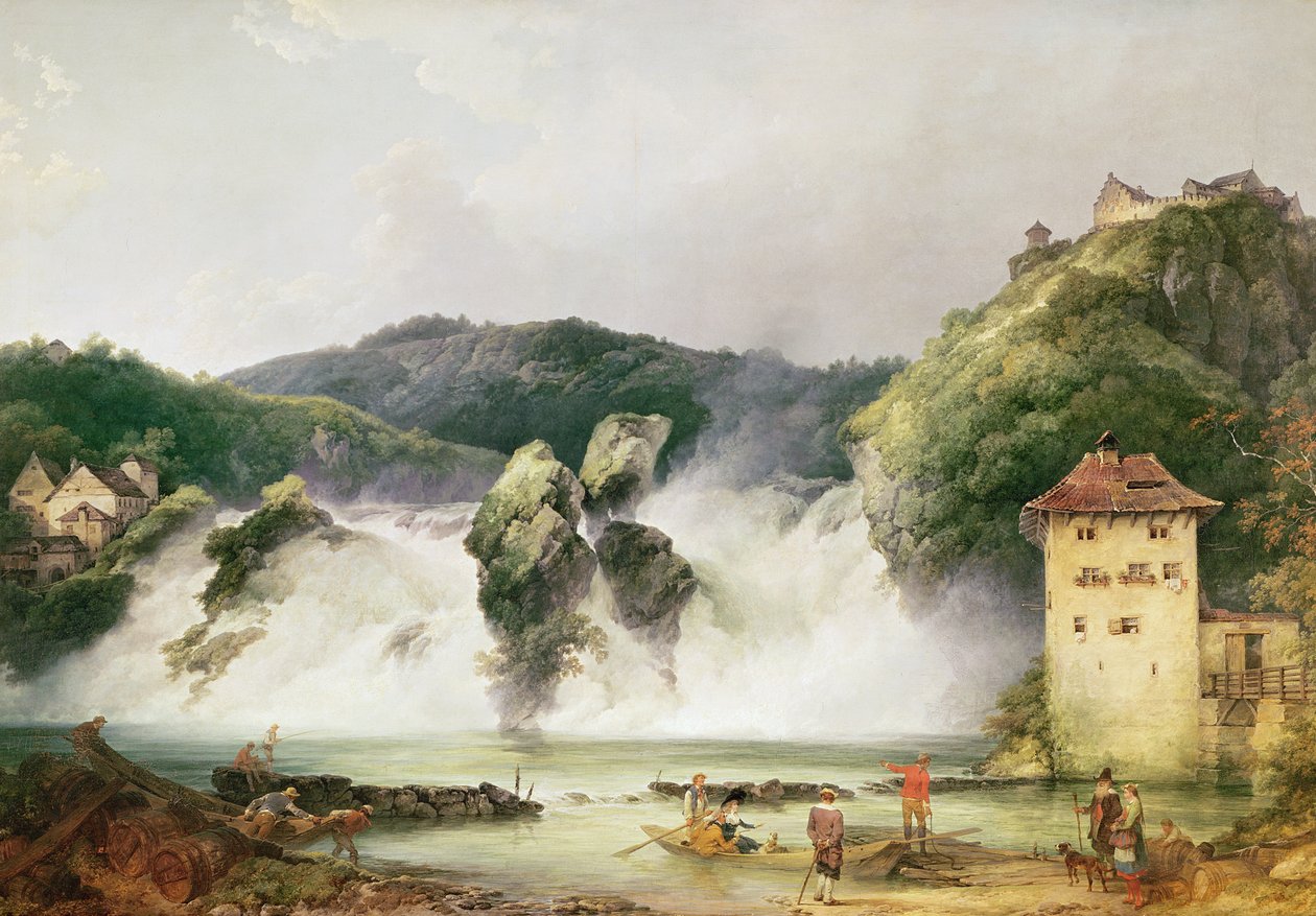 Rhenvattenfallet i Schaffhausen, 1775 av Philippe Jacques de Loutherbourg