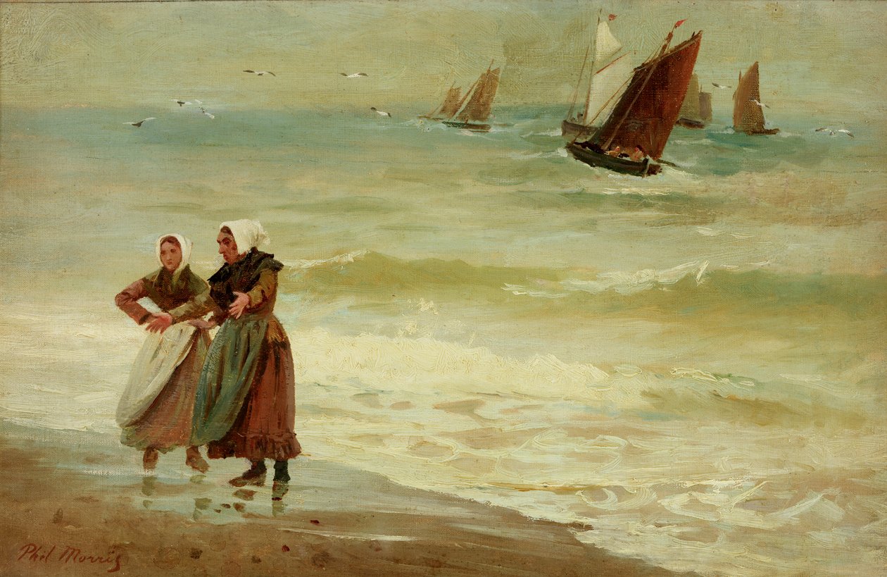Strand med figurer av Philip Richard Morris