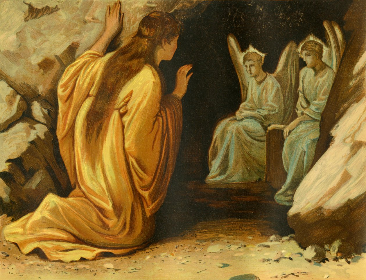 Maria Magdalena vid Jesusgraven av Philip Richard Morris