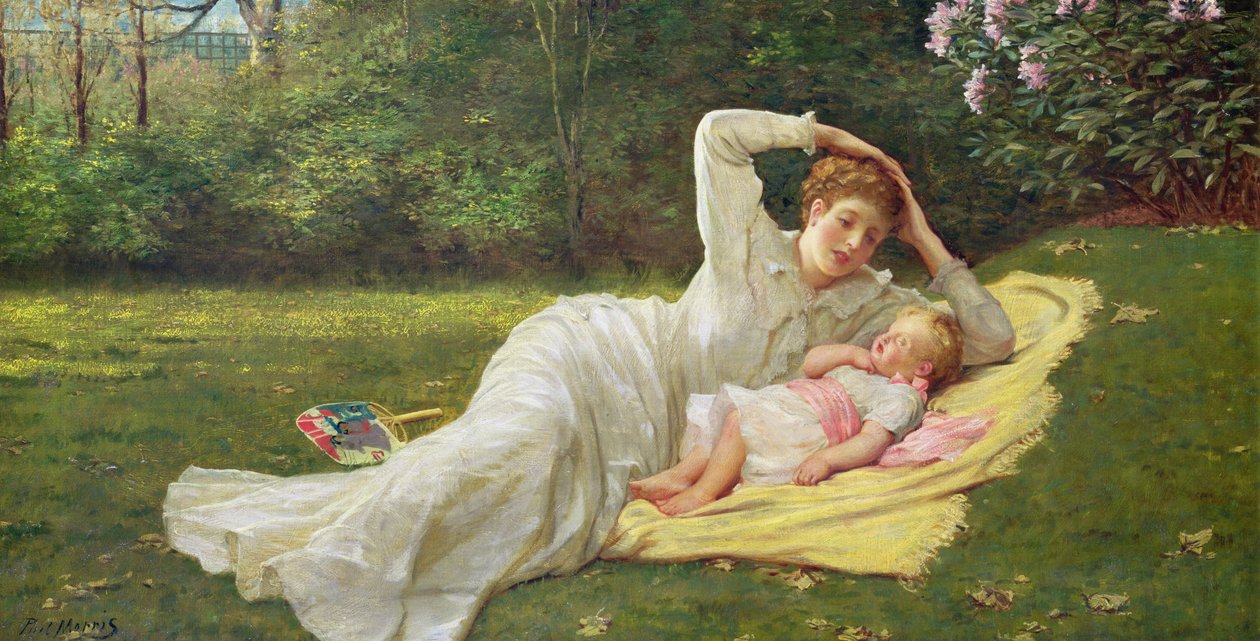 Den förstfödde, c.1875 av Philip Richard Morris