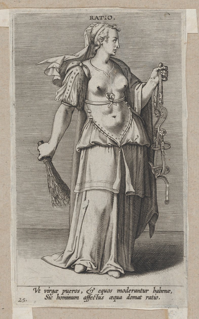 Ratio, från Prosopographia, ca. 1585-90., ca. 1585-90. av Philip Galle