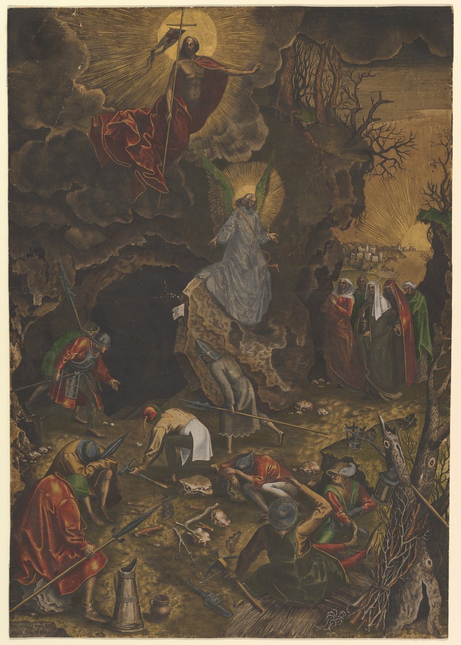 Uppståndelsen, ca. 1562-63. av Philip Galle