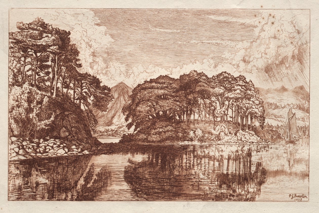 Sjön, 1875. av Philip Gilbert Hamerton