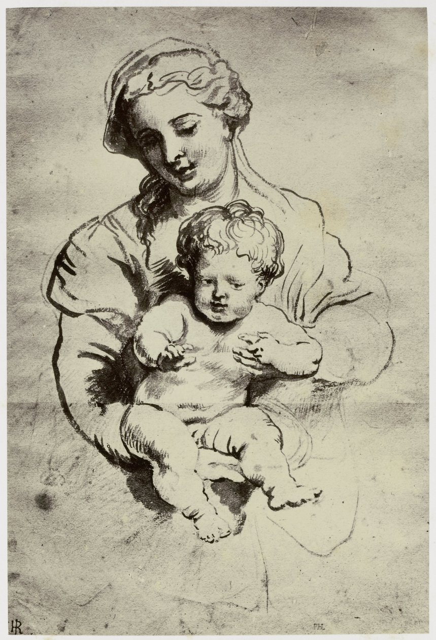 Rubens, hans fru och barn av Philip Henry Delamotte