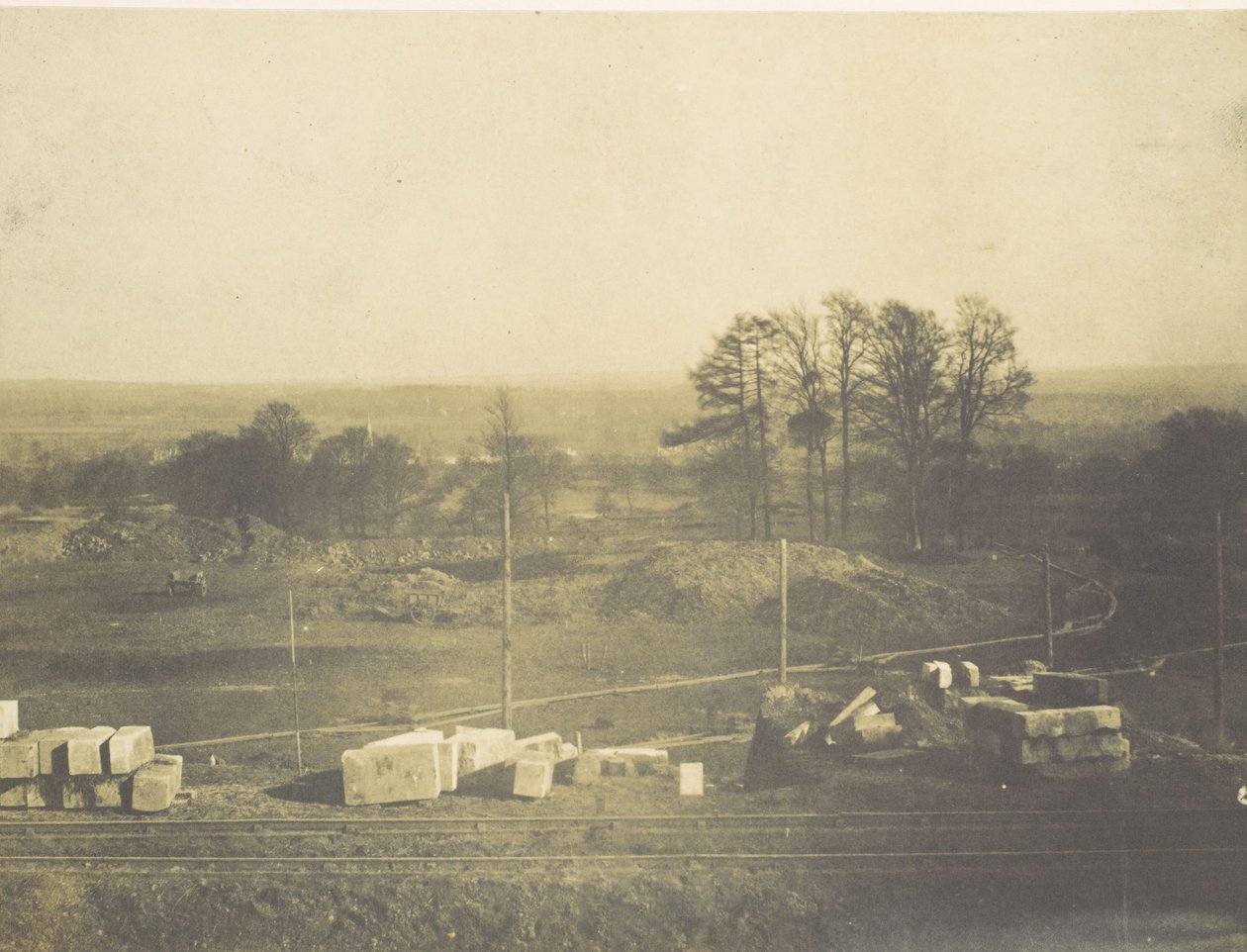 [The Grounds Looking Towards Penge], 1854. av Philip Henry Delamotte