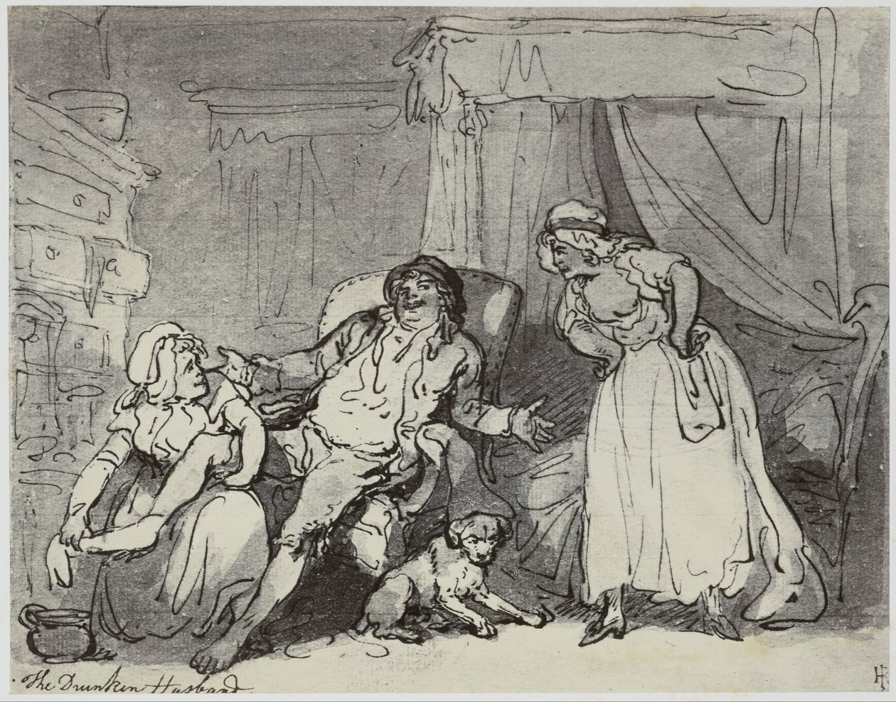 Thomas Rowlandson, den berusade mannen av Philip Henry Delamotte