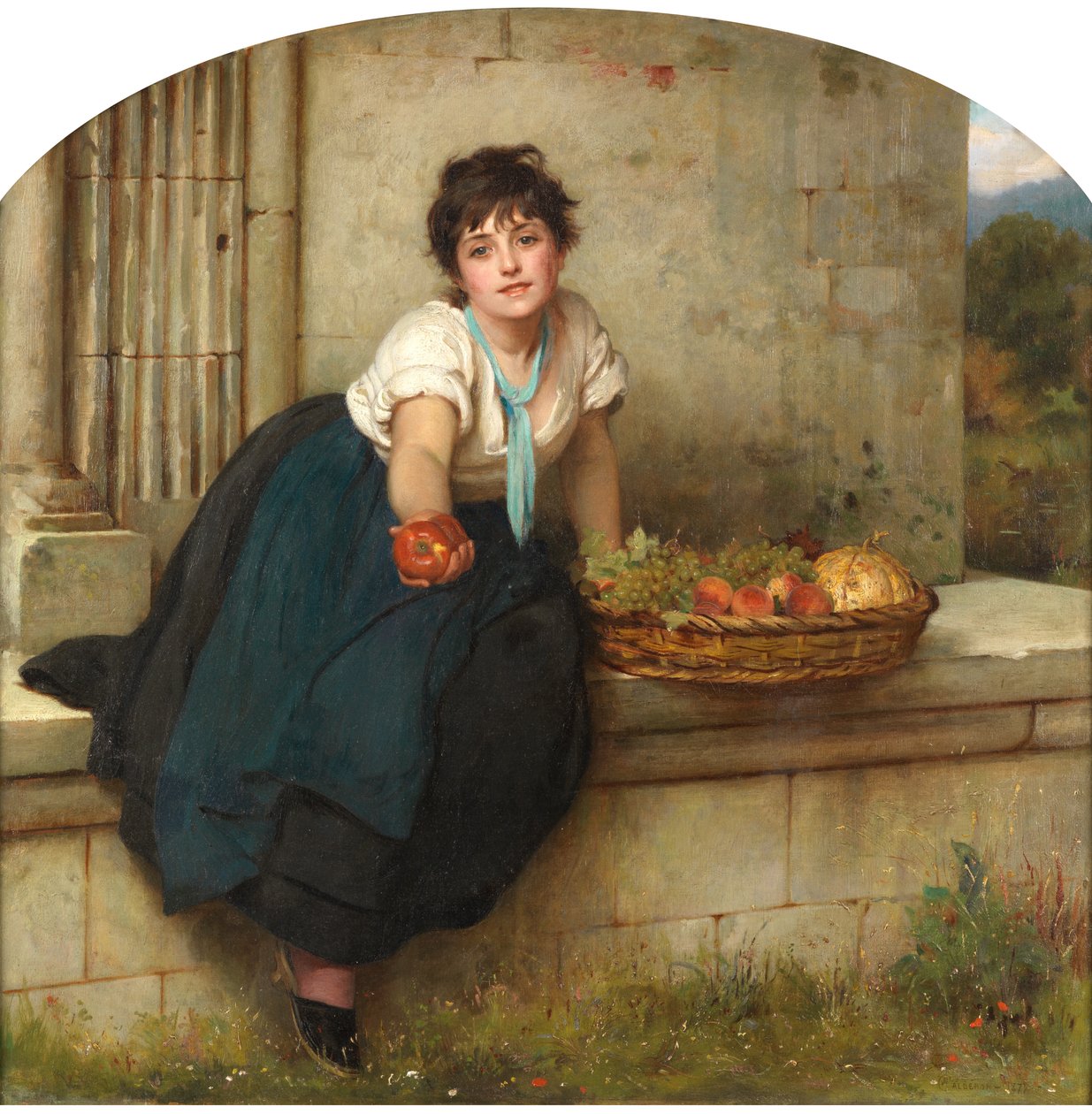 Fruktförsäljaren, 1877 av Philip Hermogenes Calderon