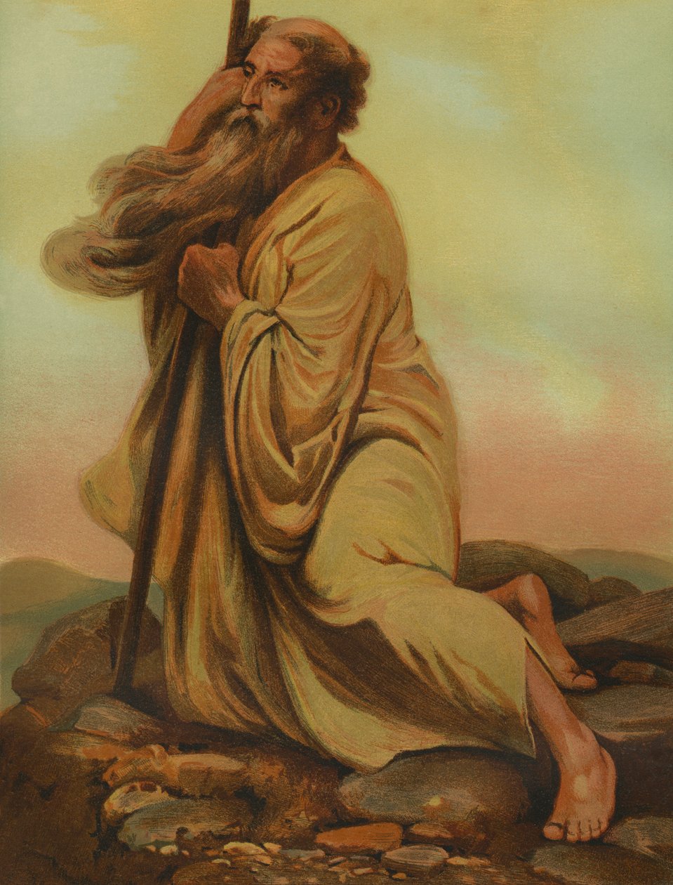 Moses tittar på det förlovade landet av Philip Richard Morris