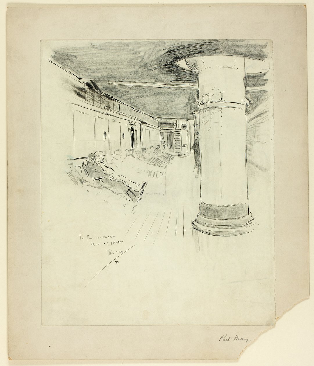Däck av Steamer av Philip William May