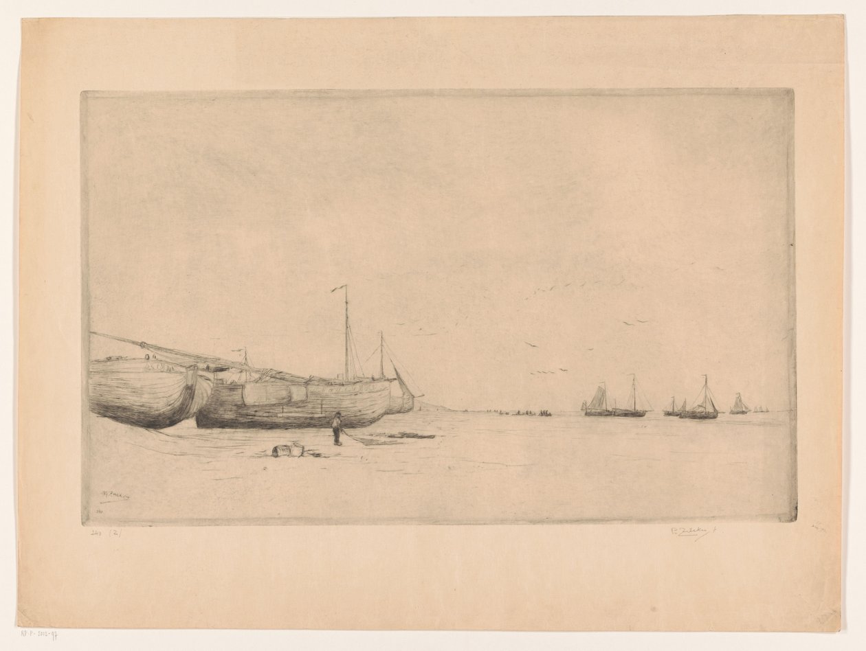Scheveningen Beach av Philip Zilcken (signed by artist)