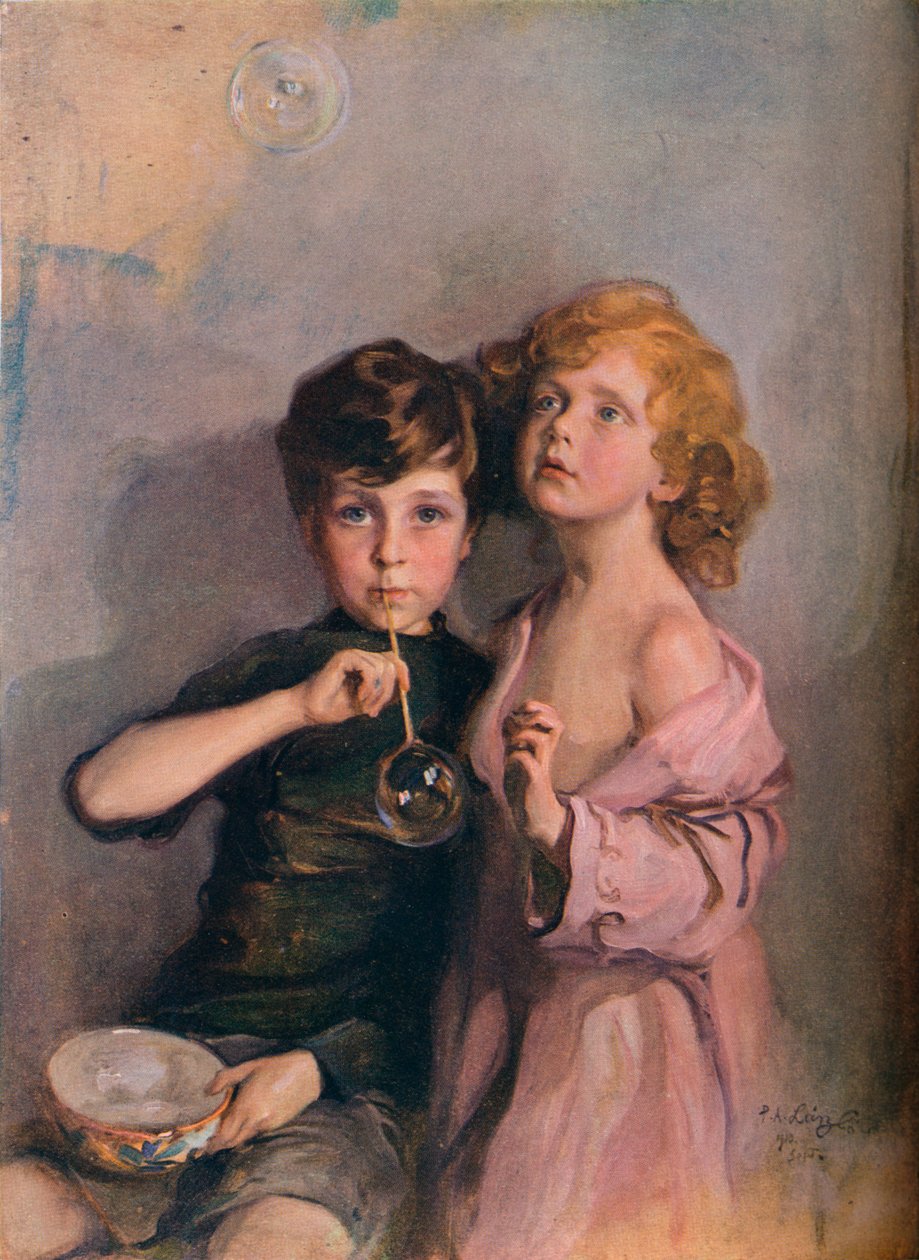 Mina barn, Stephen och Paul, c1910. av Philip de László
