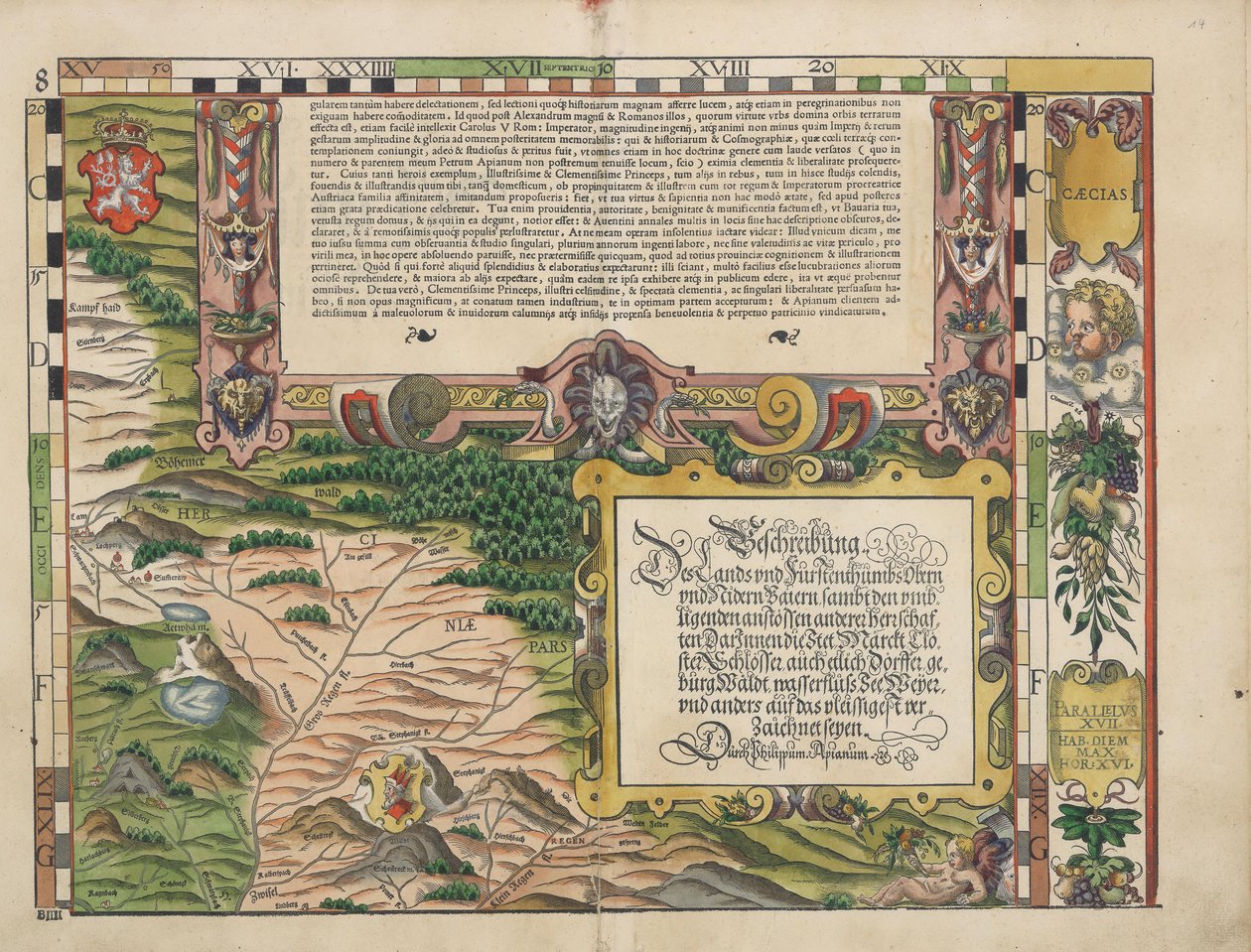 Bayerska lantbord från 1568 (panel 8) av Philipp Apian