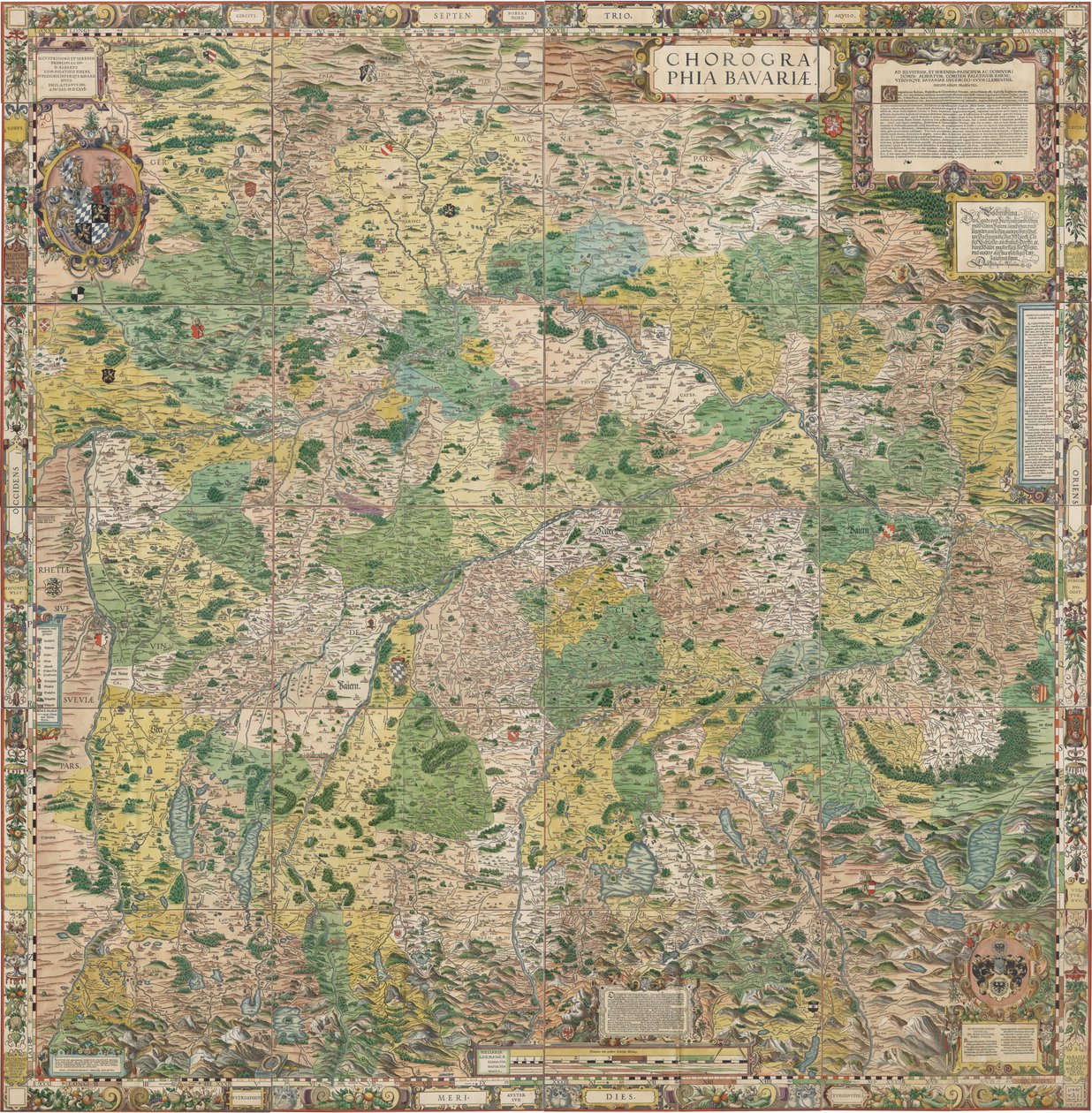 Bayerska landtabeller från 1568 av Philipp Apian