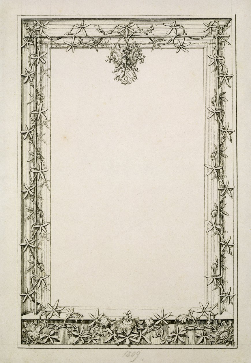 Dekorativ bård, 1809 (penna och bläck på papper) av Philipp Otto Runge
