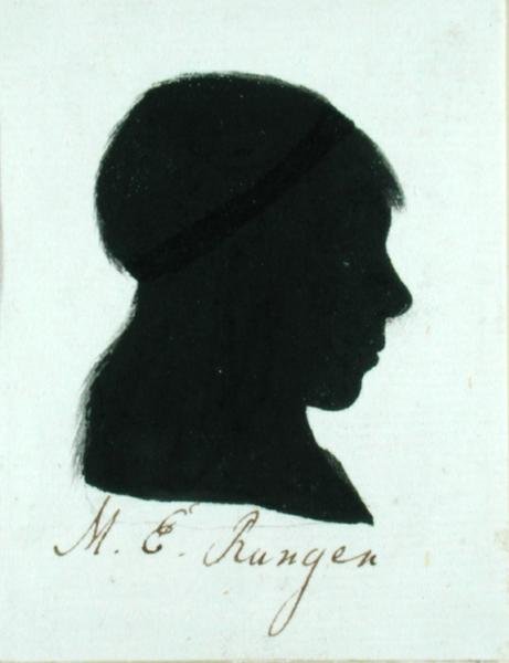 Maria Elizabeth Runge (f.1763) (indisk bläck på papper) av Philipp Otto Runge