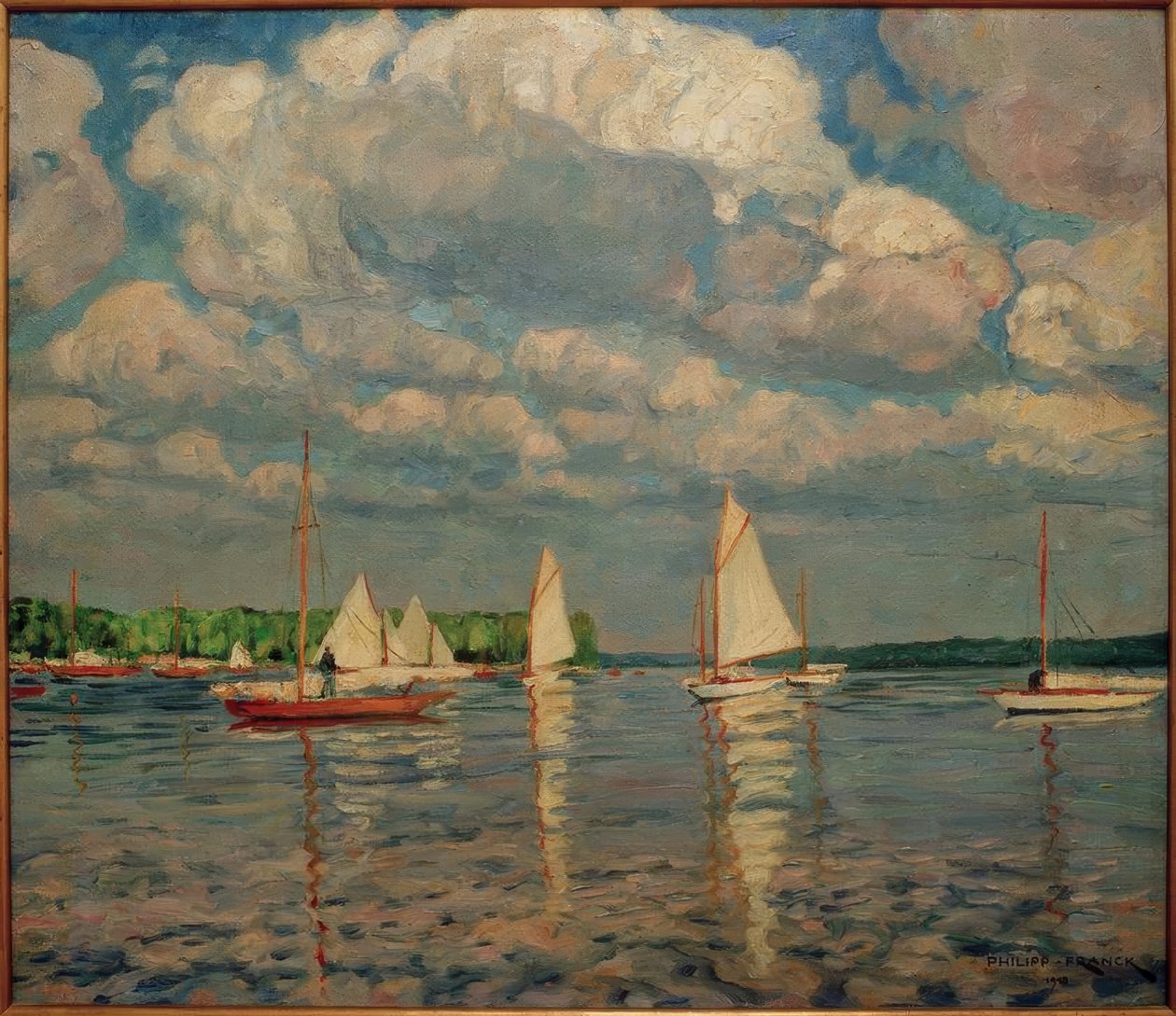 Segelbåtar på Wannsee av Philipp Franck