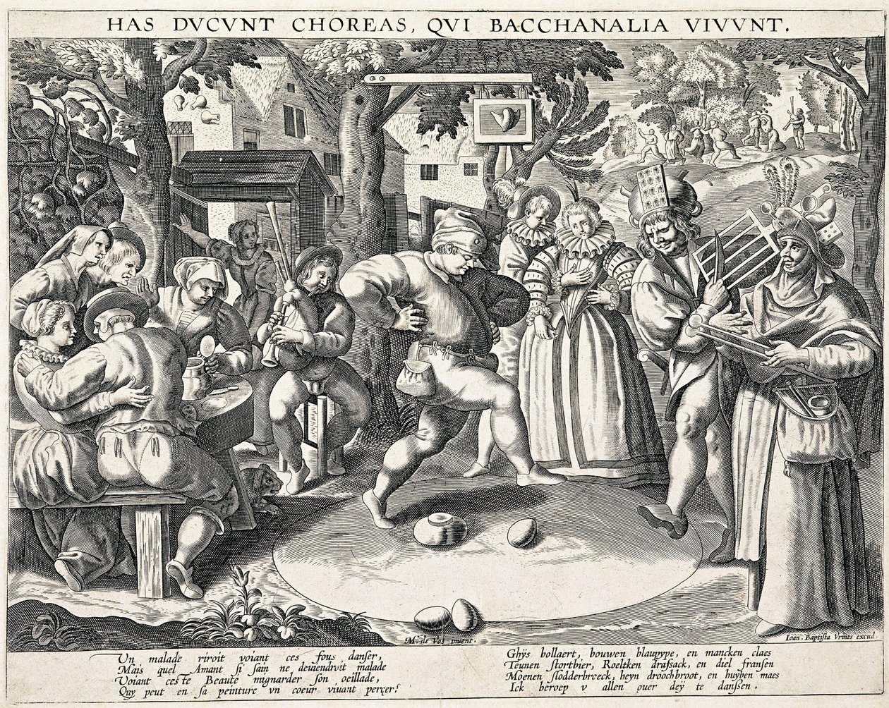 Äggdans, ca. 1580. av Philipp Galle
